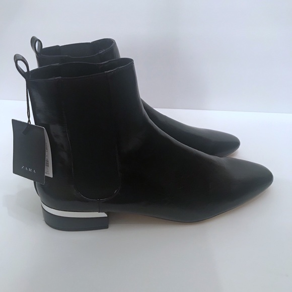 NWT Zara Black Ankle Boots - Picture 4 of 6